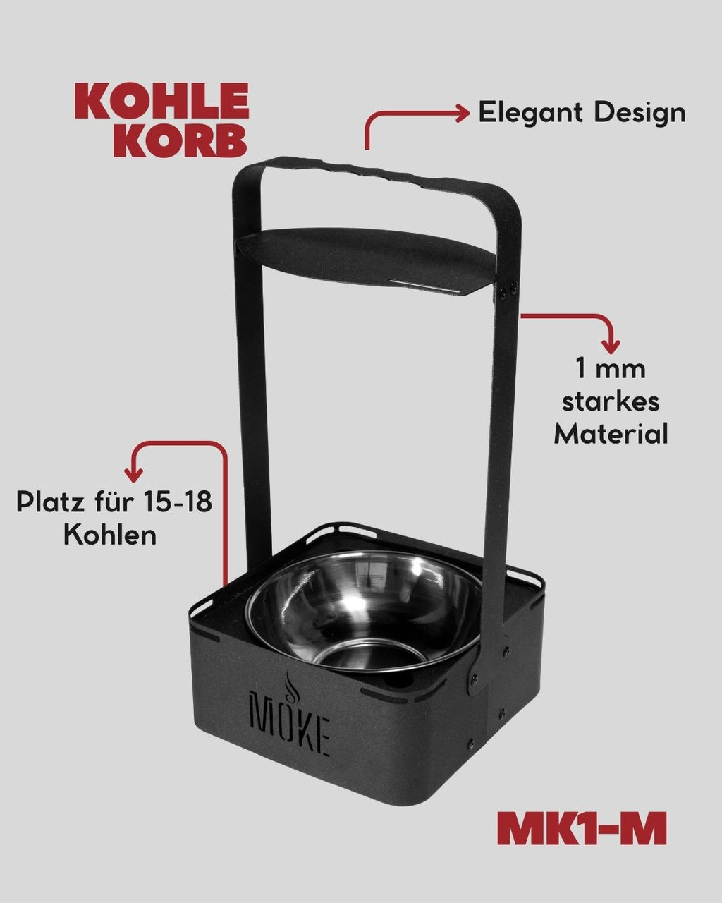 MK1-M Kohlekorb – Gastronomie Qualität